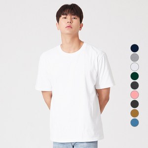 옥스타 남녀공용 무지 반팔티