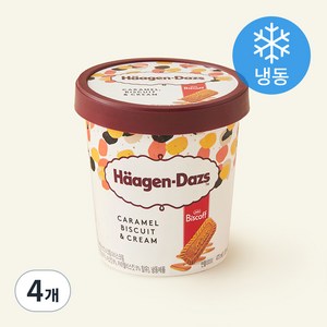하겐다즈 카라멜 비스킷 & 크림 아이스크림 (냉동)