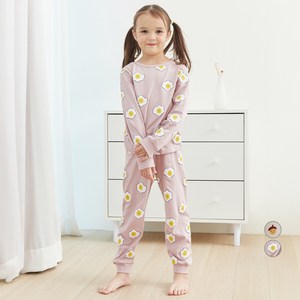 롤리트리 아동용 30수 싱글 9부 토리 프린트 실내복 상하 세트