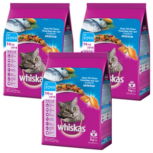 위스카스 고양이 포켓 오션피쉬 기능성 사료