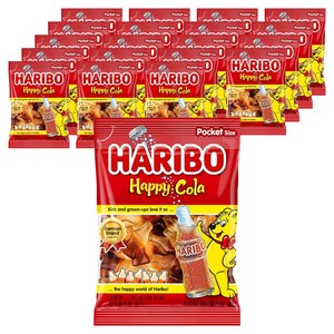 하리보 해피콜라향 젤리, 100g, 20개