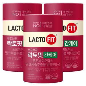 락토핏 간케어 유산균 60p, 120g, 3개
