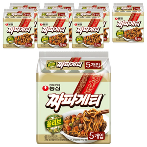 농심 짜파게티 140g, 40개, (5개입 X 8팩 X 1박스)