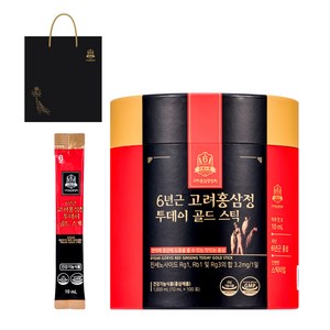 고려홍삼중앙회 6년근 고려홍삼정 투데이 골드 스틱 + 쇼핑백, 10ml, 100개
