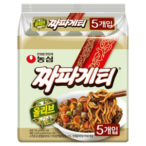 짜파게티 140g, 5개, (1팩)