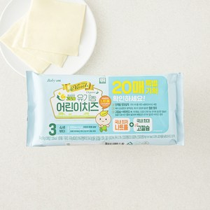 남양유업 드빈치 유기가공식품 인증 아기치즈 3단계 20매, 360g, 1개