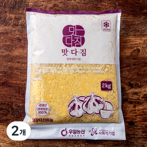 맛다짐 국내산 의성 다진마늘, 2kg, 2개