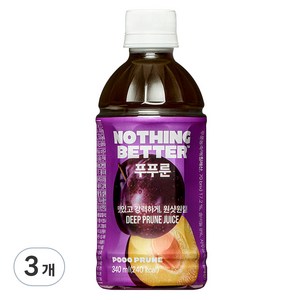 낫띵베럴 푸푸룬 푸룬주스, 340ml, 3개