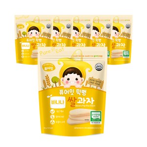 퓨어잇 떡뻥 쌀과자 30g, 바나나, 30g, 6개