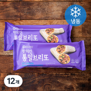 핫치킨 통밀 브리또 (냉동), 125g, 12개