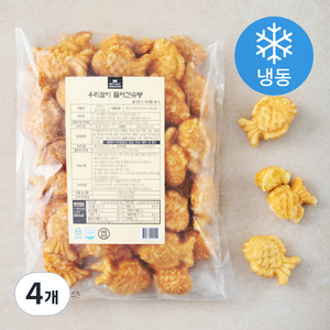 네추럴킹덤 우리쌀이 들어간 붕어빵 슈크림 (냉동), 800g, 4개