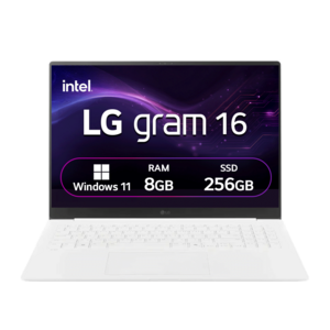 LG전자 LG 그램 스노우화이트 약 16인치에 해당함, 코어Ultra5, 256GB, 8GB, WIN11 Home, 2024.03