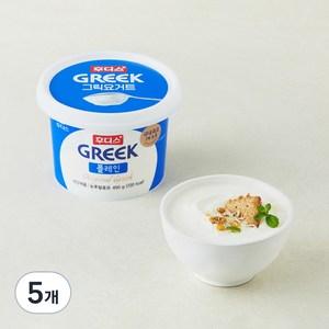 후디스그릭요거트 플레인, 450g, 5개
