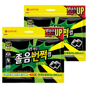 롯데웰푸드 졸음번쩍껌 오리지널, 105g, 2개