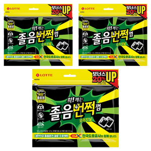 롯데웰푸드 졸음번쩍껌 오리지널, 105g, 3개