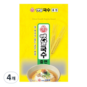 오뚜기옛날 국수중면, 3kg, 4개