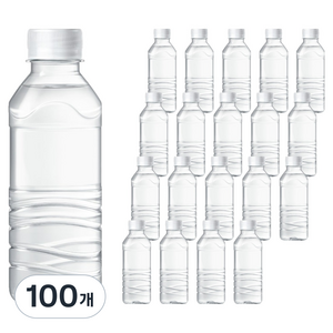 아이시스 생수 화이트캡 무라벨, 300ml, 100개