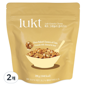 룩트 그래놀라 클러스터, 200g, 2개