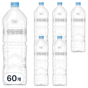 동원샘물 무라벨 생수, 2L, 60개