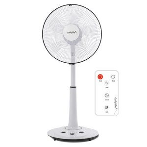 델라이프 5엽 초미풍 발터치 리모컨 선풍기