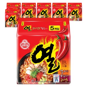 오뚜기 열라면 120g, 35개, (5개입 X 7팩)