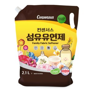 컨센서스 섬유유연제 베이비로션향 표준형 리필형, 2.1L, 1개