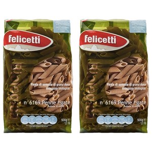 펠리체티 유기농 통밀 펜네, 500g, 2개