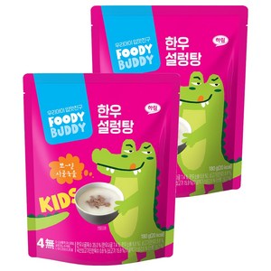 푸디버디 유아용 한우 설렁탕, 180g, 2개