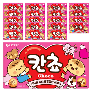 롯데웰푸드 칸쵸 초코, 54g, 20개