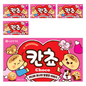 롯데웰푸드 칸쵸 초코, 54g, 5개