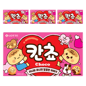 롯데웰푸드 칸쵸 초코, 54g, 4개