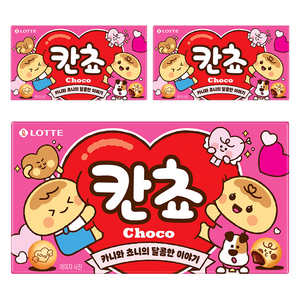 롯데웰푸드 칸쵸 초코, 54g, 3개