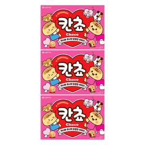 롯데웰푸드 칸쵸 초코, 196g, 3개