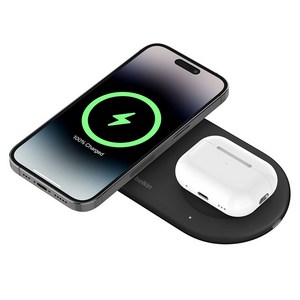 벨킨 부스트업 프로 Qi2 15W 2in1 마그네틱 무선 충전 패드