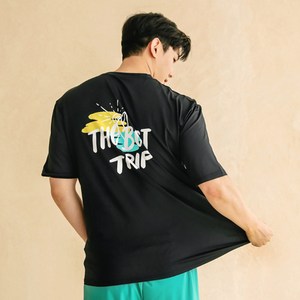 튜브트리 남성용 오버 루즈핏 반팔 래쉬가드 상의 A6218