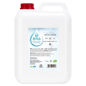 조이수 초순수 3차 살균 정제수, 4L, 1개