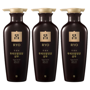 려 진생보 두피모발영양 샴푸, 400ml, 3개