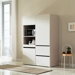 장인가구 E0 플레이트 광파오븐 렌지대 600 + 장인가구 E0 플레이트 광폭 주방수납장 600 방문설치