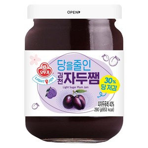 오뚜기 LIGHT 앤 JOY 당을줄인 김천자두쨈