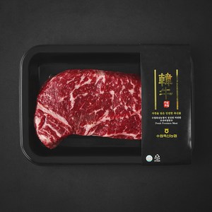 수원축산농협 한우 1등급 채끝 스테이크용 (냉장), 200g, 1개