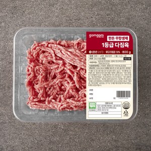 곰곰 무항생제 인증 한돈 1등급 다짐육 (냉장), 800g, 1개