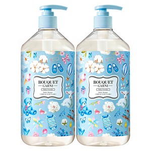 부케가르니 바디워시 베이비파우더향, 1L, 2개