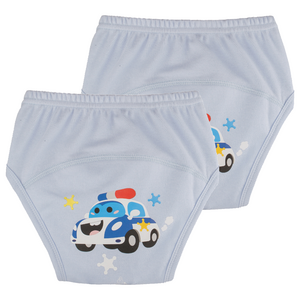 아가짱 유아용 프랜들리 배변훈련팬티, 하늘색(경찰차), 100호, 2개