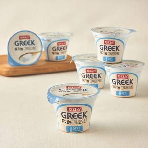 후디스 유기농 그릭요거트 플레인, 80g, 6개