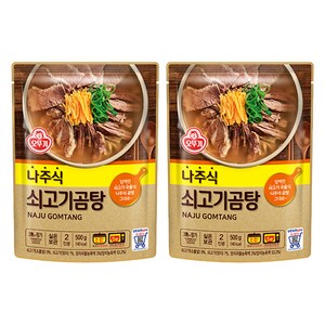 오뚜기 나주식 쇠고기 곰탕, 500g, 2개