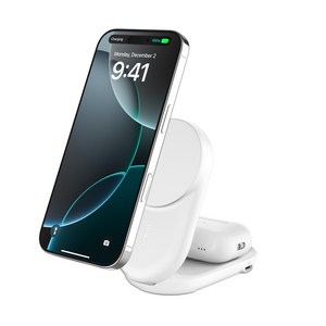 벨킨 울트라차지 2in1 Qi2 25W 폴더블 마그네틱 무선 초고속 충전기 WIZ039kr