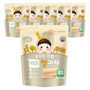 퓨어잇 떡뻥 쌀과자 30g, 백미, 30g, 6개