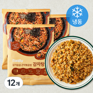 랠리 닭가슴살 곤약볶음밥 감자탕맛 (냉동), 200g, 12개