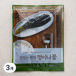 맛있는 반찬 명이나물, 1kg, 3개