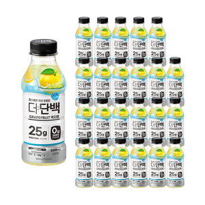 더단백 워터 프로틴 백자몽, 400ml, 24개